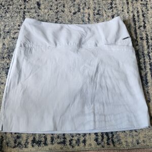 S.C. & CO SZ L Blue/white Pinstripe Skirt